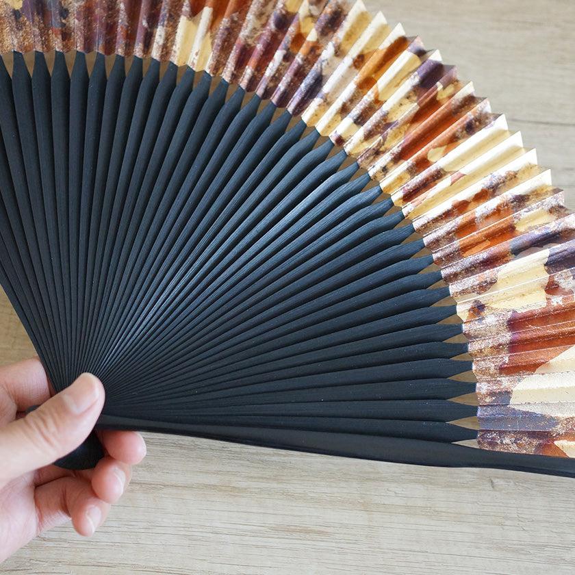 【扇子】箔彩 hakuiro 7.5寸 黒骨 | 京扇子 | 米原康人 - Image 13