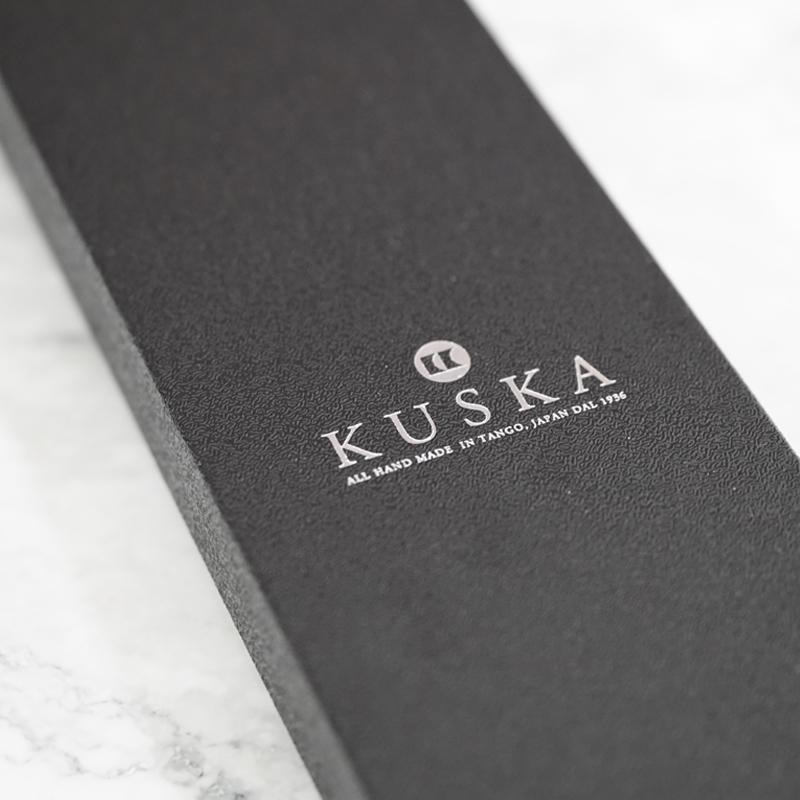 【手織り】KUSKA 2ラインレジメンタルタイ (ブラウン) - Image 5