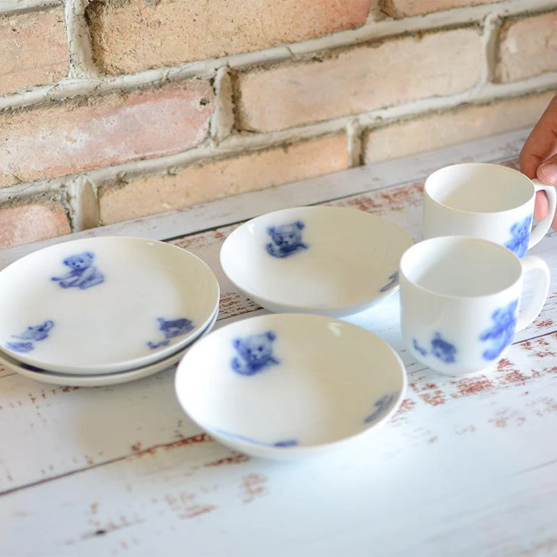 【磁器】大倉陶園 マイリトルベア6点セット（プレート、マグカップ、フルーツ皿各2点） - Image 4