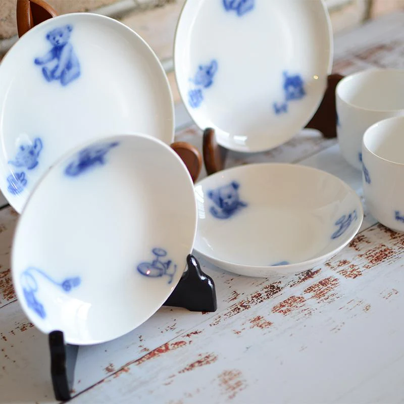 【磁器】大倉陶園 マイリトルベア6点セット（プレート、マグカップ、フルーツ皿各2点） - Image 7