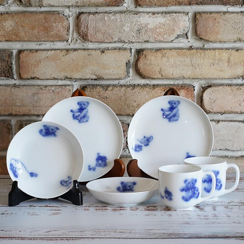 【磁器】大倉陶園 マイリトルベア6点セット（プレート、マグカップ、フルーツ皿各2点） - Image 8