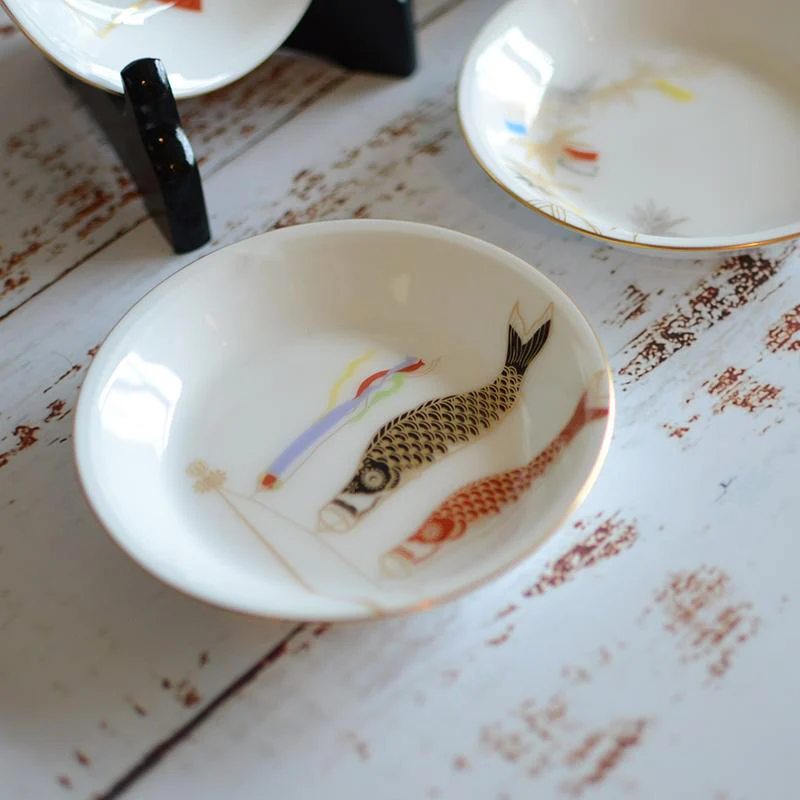 【磁器】大倉陶園 五歳時記シリーズ 11cm小皿絵替り（5枚揃） - Image 4