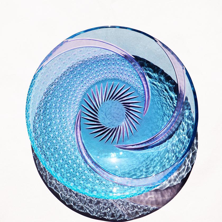 【お皿】中皿 流菊 -nagare kiku-｜切子 - Image 8