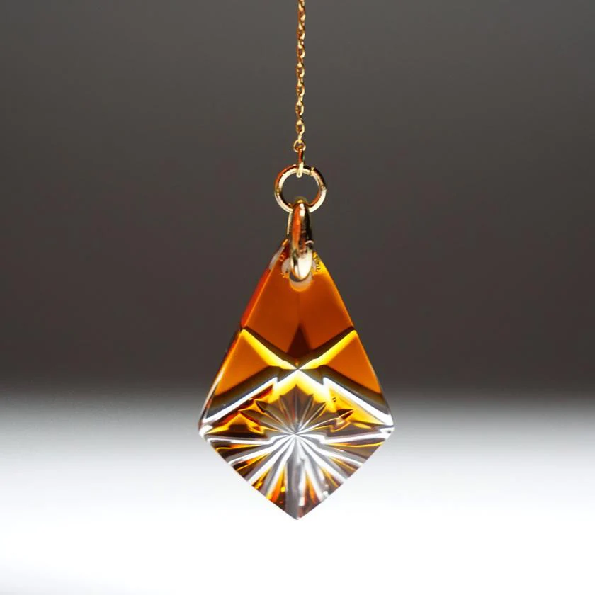 【ピアス】アメリカンピアス 星華 -seika- 2ヶ (琥珀) | 切子 | 凛然 - Image 7