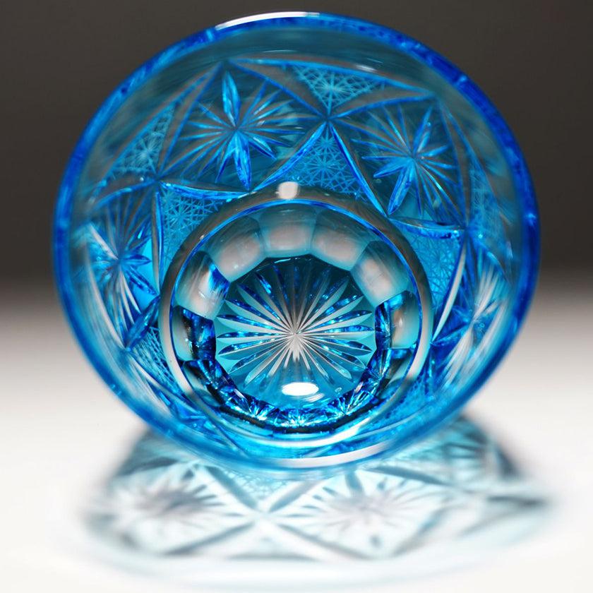 【グラス】冷酒グラス 銀湾の花-ginwan no hana- 空色 | 切子 - Image 6