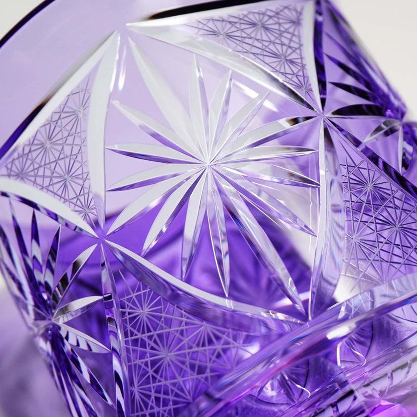 【ロックグラス】銀湾の花-ginwan no hana- 金紫 | 切子 - Image 5