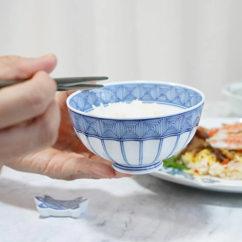 【夫婦茶碗】平戸十草雷紋 | 三川内焼 | 平戸松山窯 - Image 4