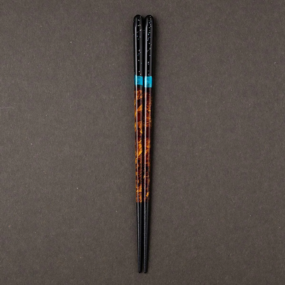 【箸】 夜空 宵 砂岩箸置付 (22.5cm) 桐箱 | 筆描き | 結晶 - Image 4