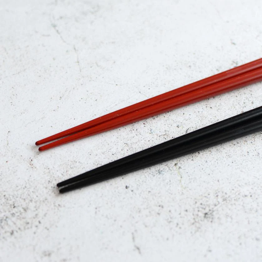 【輪島うるし箸 】橋本幸作漆器店 手彫り沈金箸 寿 青海波 (2膳, 名入れ可) - Image 11