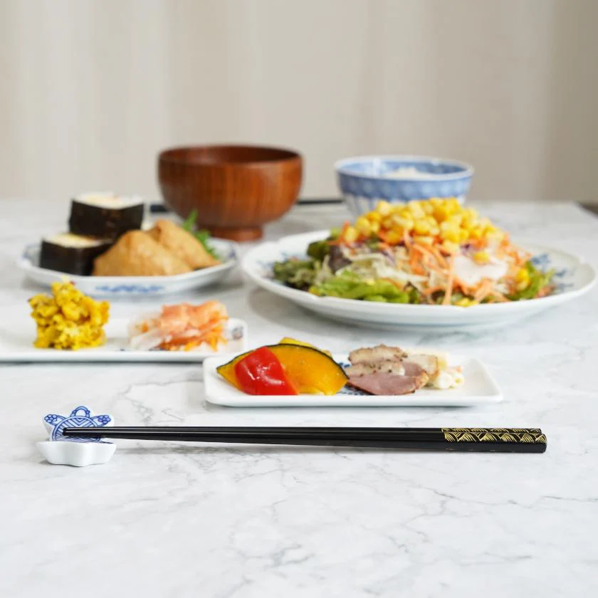 【輪島うるし箸 】橋本幸作漆器店 手彫り沈金箸 寿 青海波 (2膳, 名入れ可) - Image 5
