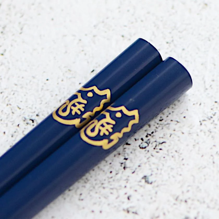 【輪島うるし箸 】橋本幸作漆器店 干支 こども箸 たつ 藍 (1膳, 名入れ可) - Image 3