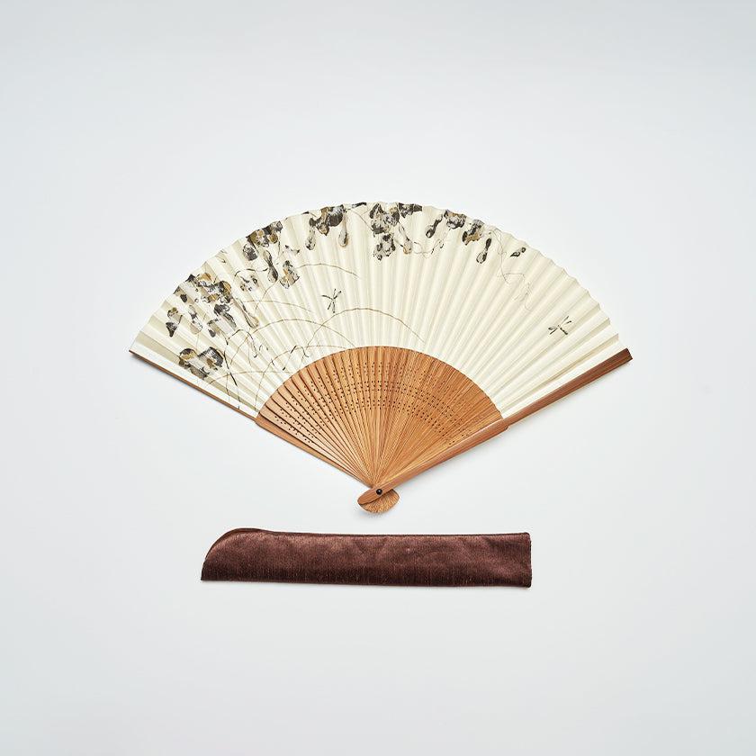 【扇子】男持 (7.5寸) 中短地瓢箪にとんぼ (扇子袋付) | 名古屋扇子 | 末廣堂 - Image 2