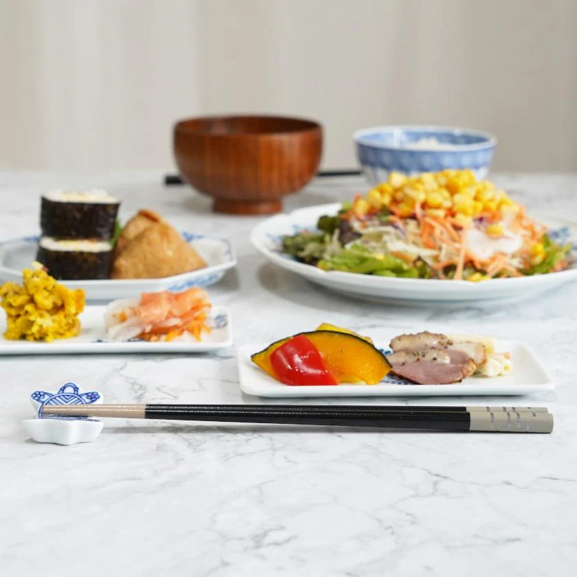【漆 十八膳塗】十八膳 箸 風 黒 (1膳) - Image 3