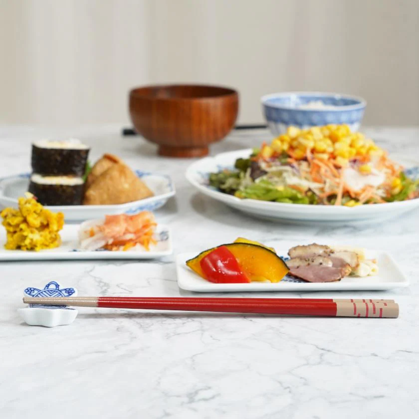 【漆 十八膳塗】十八膳 箸 風 朱 (1膳) - Image 2
