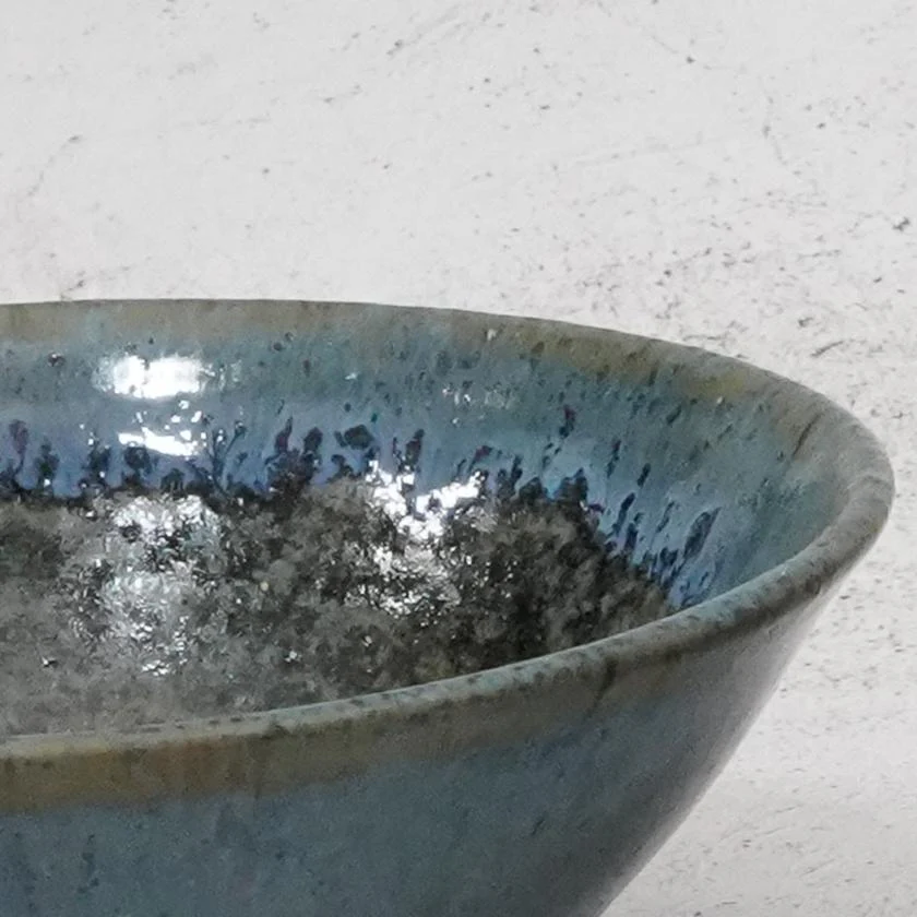 【大谷焼】梅里窯 昭和茶碗 (瑠璃唐津, 碧緑唐津) - Image 12