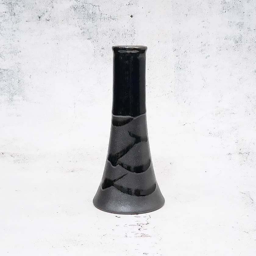 【大谷焼】森陶器 花瓶 藍かけ分け A (1点物) - Image 2