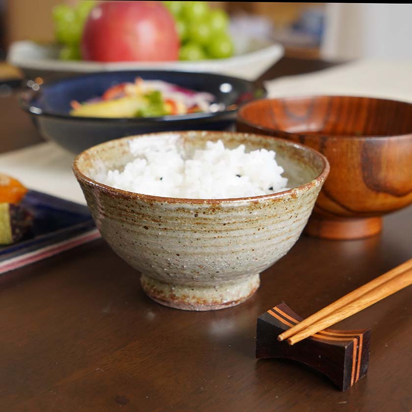 【大谷焼】佳実窯 茶碗 (小) 刷毛目 - Image 5