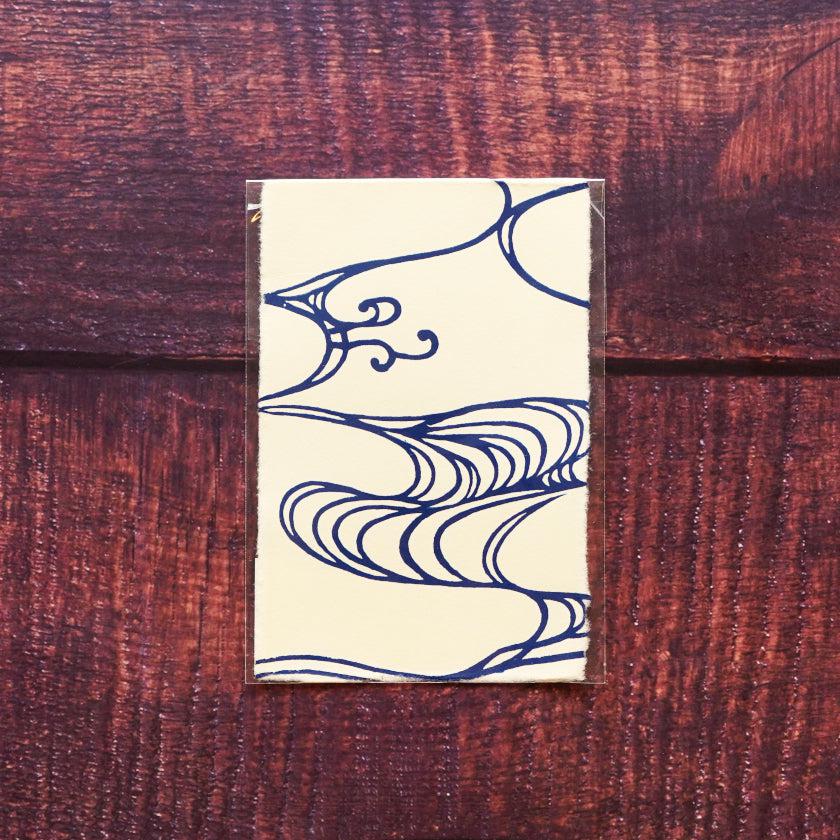 【はがき】水 紺 無地 (3枚)｜唐紙 - Image 6