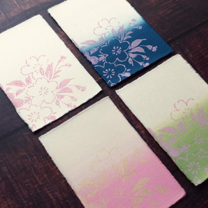【はがき】桜 色違い (4枚)｜唐紙 - Image 5