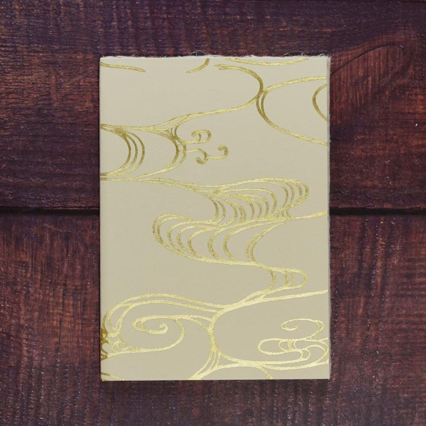【御朱印帳】和綴じ 純金箔押し｜唐紙 - Image 4