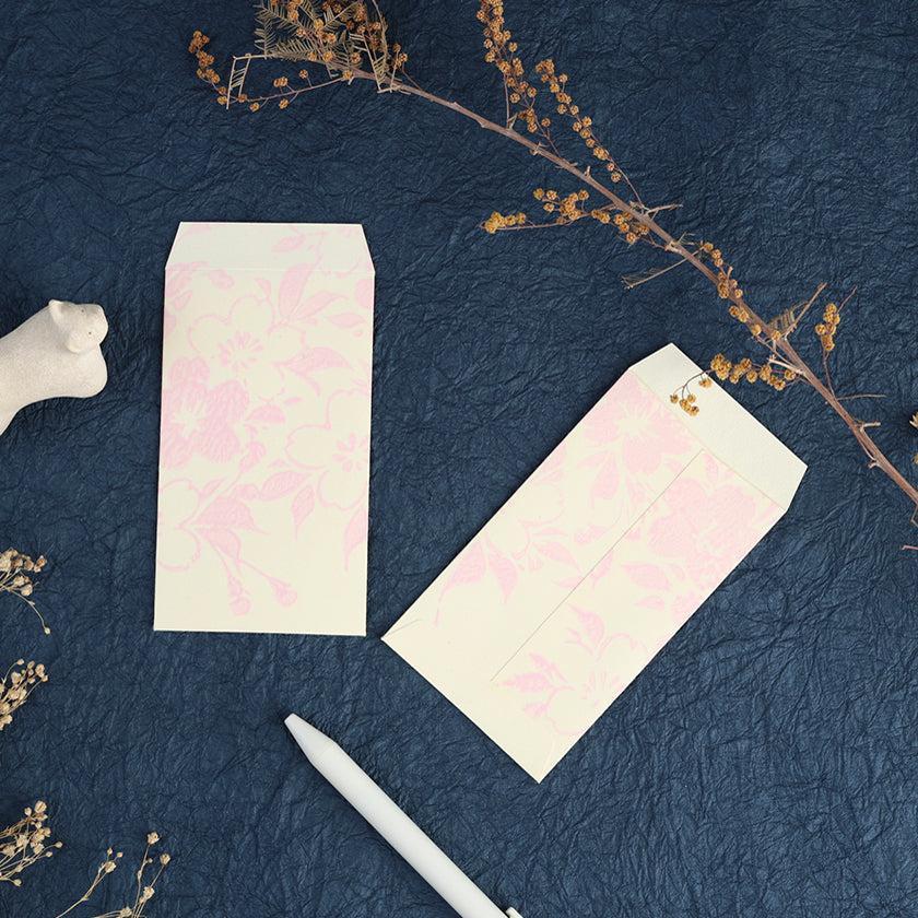 【ポチ袋】(大) 桜 白地 (2枚) | 唐紙 | 唐源 - Image 2