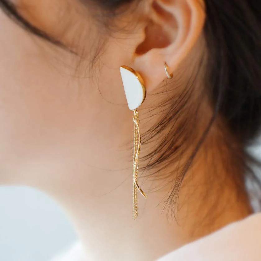 【ピアス】半月 | 有田焼 | 6.kiln - Image 4