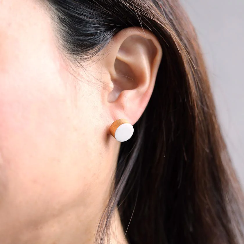 【ピアス】白磁ゴールド | 有田焼 | 6.kiln - Image 6