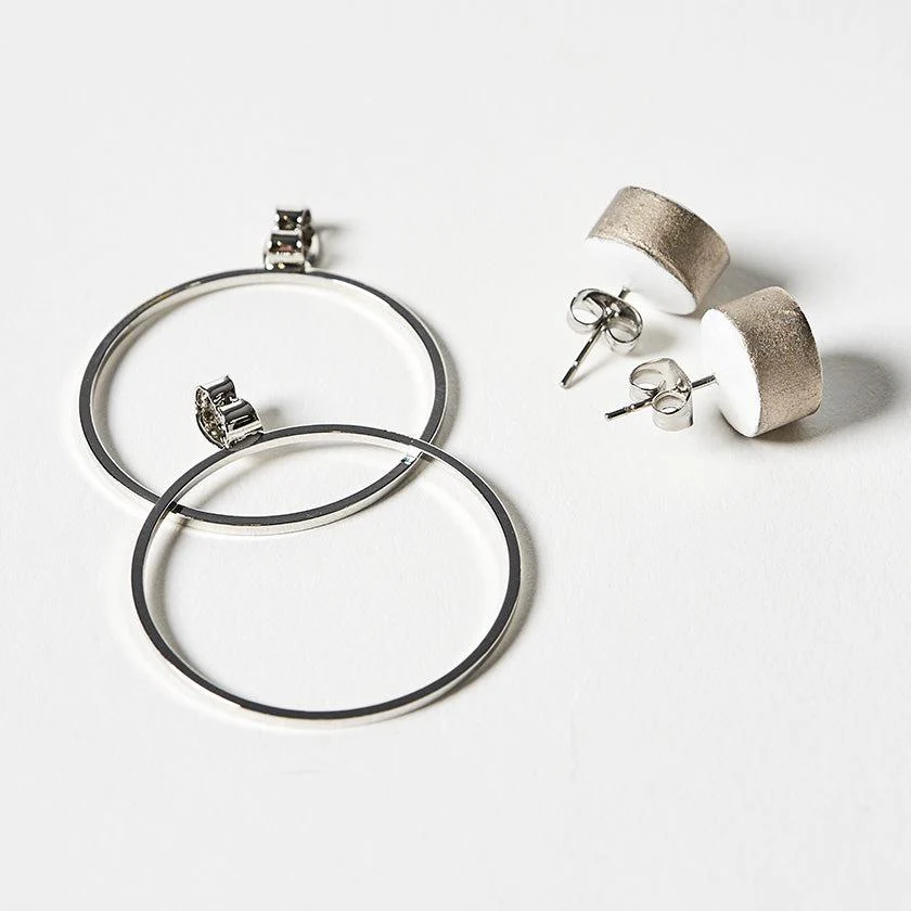 【ピアス】白磁シルバー | 有田焼 | 6.kiln - Image 13