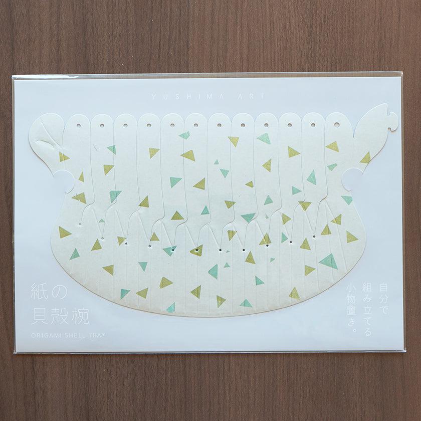 【折り紙トレイ】紙の貝殻椀 三角箔鼠 | 加飾技法 - Image 5