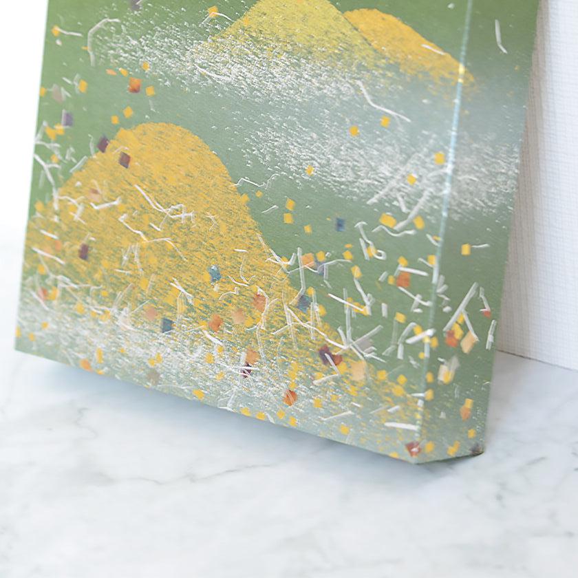 【アートパネル】夏 金山・草 (S) | 金銀砂子細工 | 逸品集（菊池襖紙工場） - Image 5