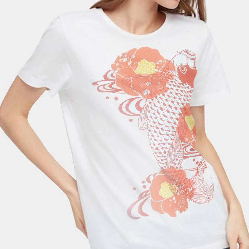 【Tシャツ】花椿 | シルクスクリーンプリント - Image 6