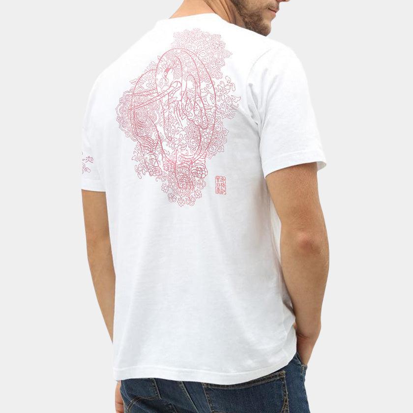 【Tシャツ】小鳥と象 | シルクスクリーンプリント - Image 3
