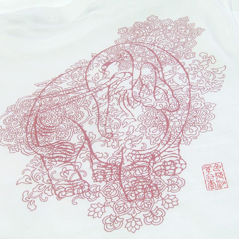 【Tシャツ】小鳥と象 | シルクスクリーンプリント - Image 6