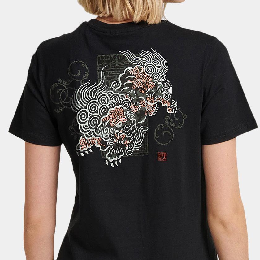 【Tシャツ】唐獅子牡丹 | シルクスクリーンプリント - Image 3