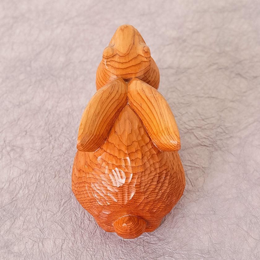 【置物】 兎 | 一位一刀彫 | 鷲塚浩 - Image 8