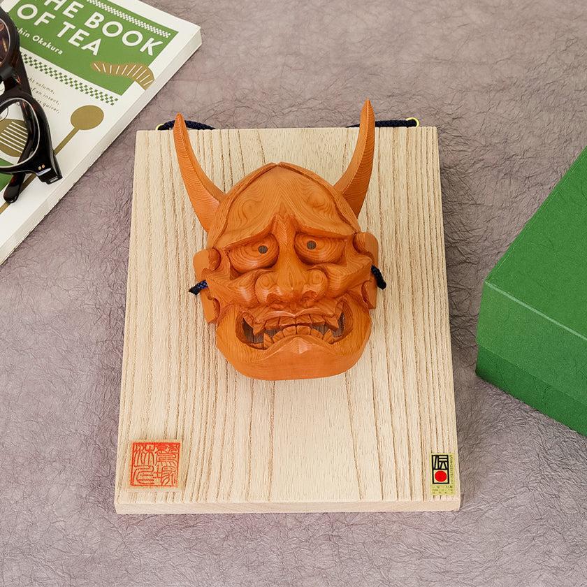 【置物】 般若面（５寸） | 一位一刀彫 | 鷲塚浩 - Image 2