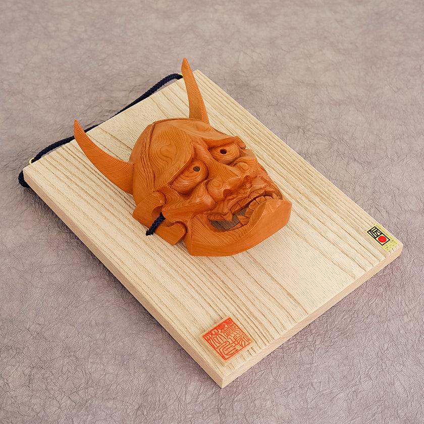 【置物】 般若面（５寸） | 一位一刀彫 | 鷲塚浩 - Image 3