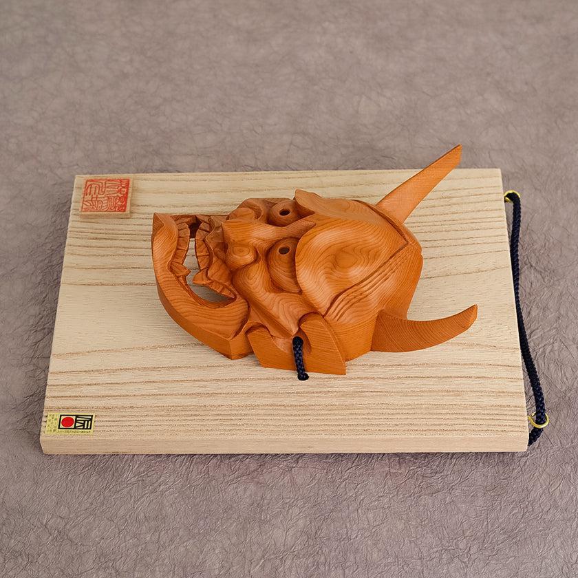 【置物】 般若面（５寸） | 一位一刀彫 | 鷲塚浩 - Image 6