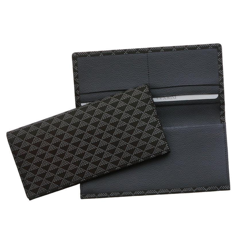 【長財布】束入れC 波うろこ (黒地xグレー漆) | 甲州印伝 | 印傳屋 - Image 2