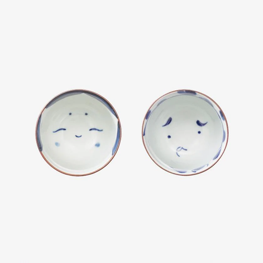 【湯湯呑ペアセット】おかめひょっとこ 組湯呑 | 波佐見焼 | 西海陶器 - Image 2