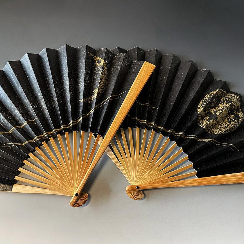 【扇子】月想扇 三日月想 あまの川 | 唐紙 | 景美風月 - Image 8