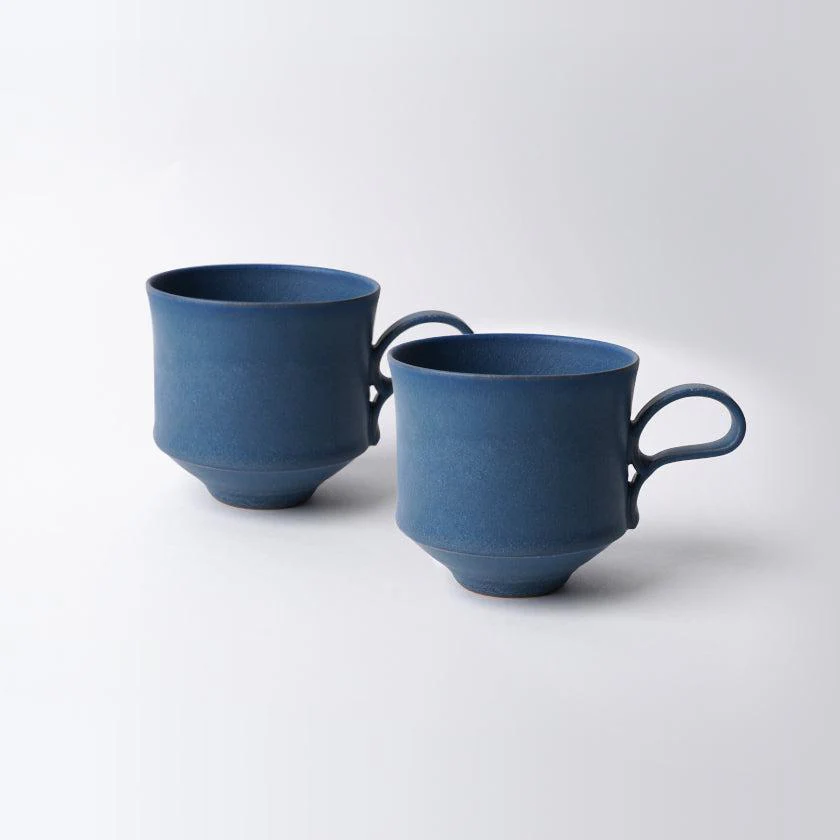 【マグカップ】Mat  (角) 青 | 京焼・清水焼 | fuuu - Image 3