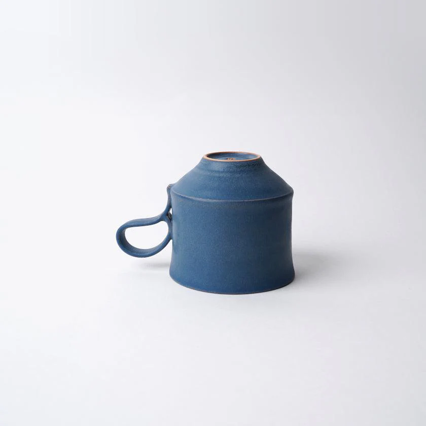【マグカップ2個セット】Mat  (角) 青 & 白 | 京焼・清水焼 | fuuu - Image 10