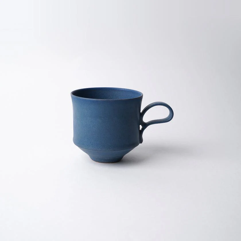 【マグカップ2個セット】Mat  (角) 青 & 白 | 京焼・清水焼 | fuuu - Image 7