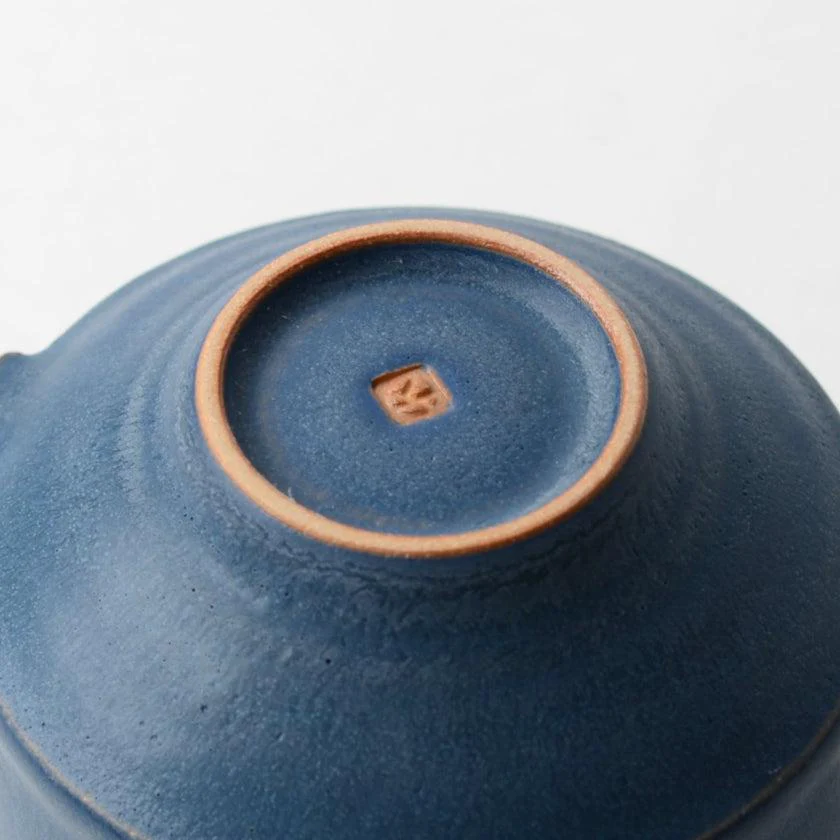 【マグカップ2個セット】Mat  (角) 青 & 白 | 京焼・清水焼 | fuuu - Image 9