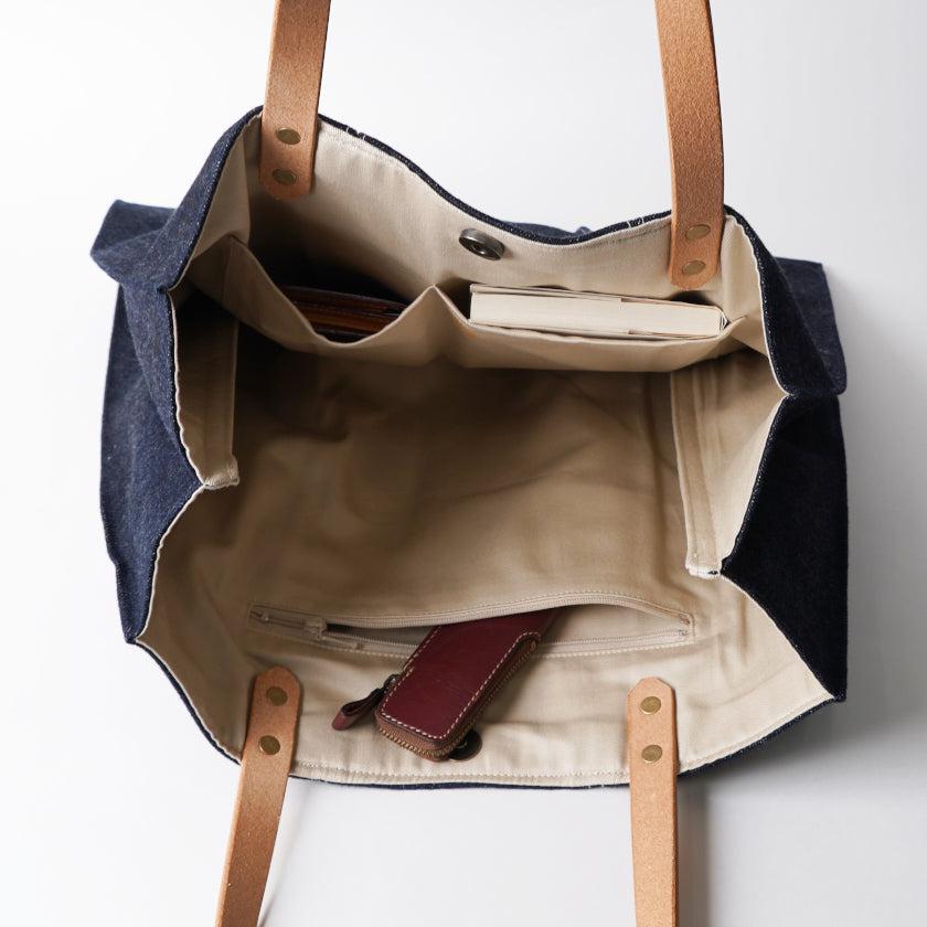 【トートバッグ】ougi denim WH | 布アート | KOSHO - Image 10