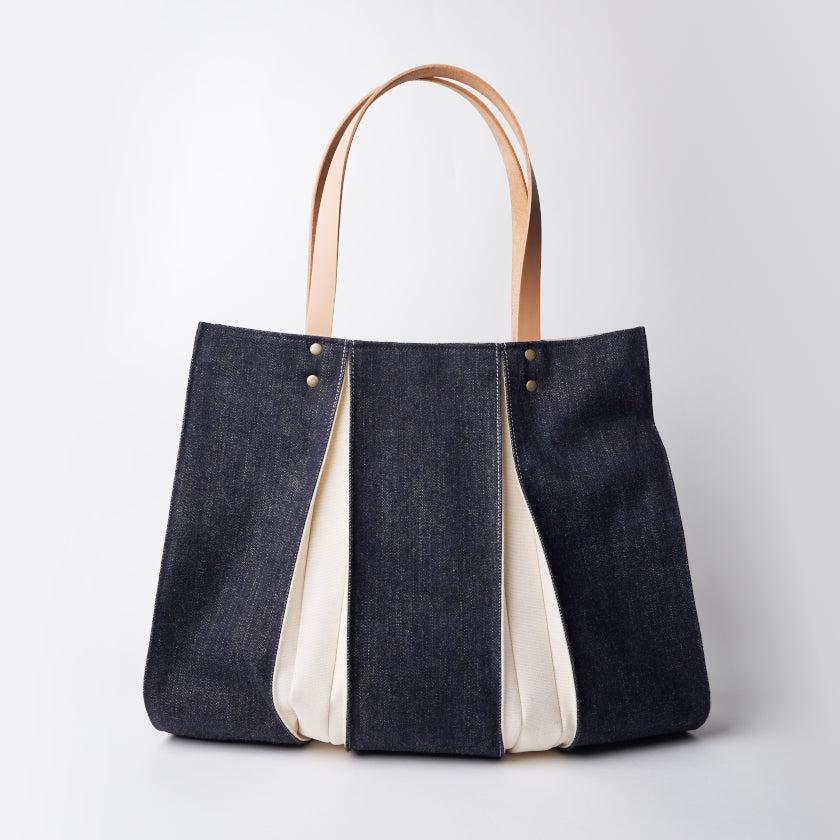 【トートバッグ】ougi denim WH | 布アート | KOSHO - Image 3