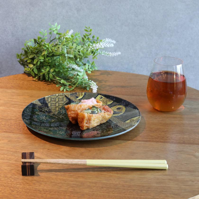 【皿】丸皿 紺 | 西陣織 | 江村商店 - Image 2
