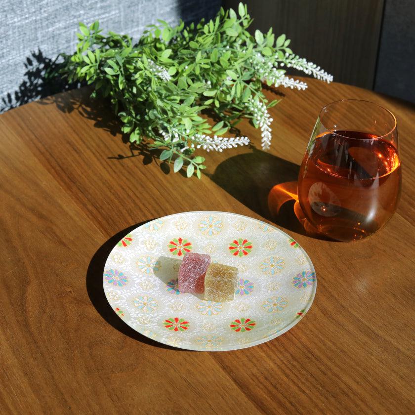 【皿】丸皿 菊 | 西陣織 | 江村商店 - Image 3