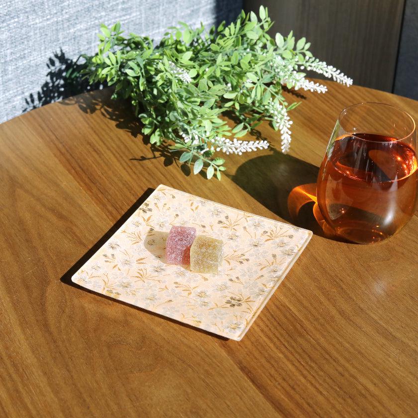【皿】角皿 金花 | 西陣織 | 江村商店 - Image 2